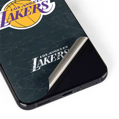 NBA Los Angeles Lakers Black Primary Logo Galaxy S22 Plus Skin